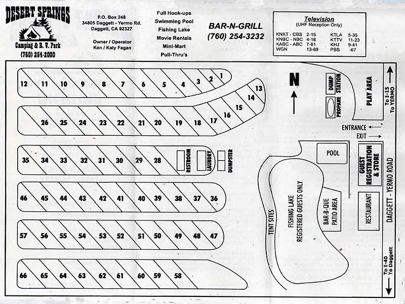 RV Park Map